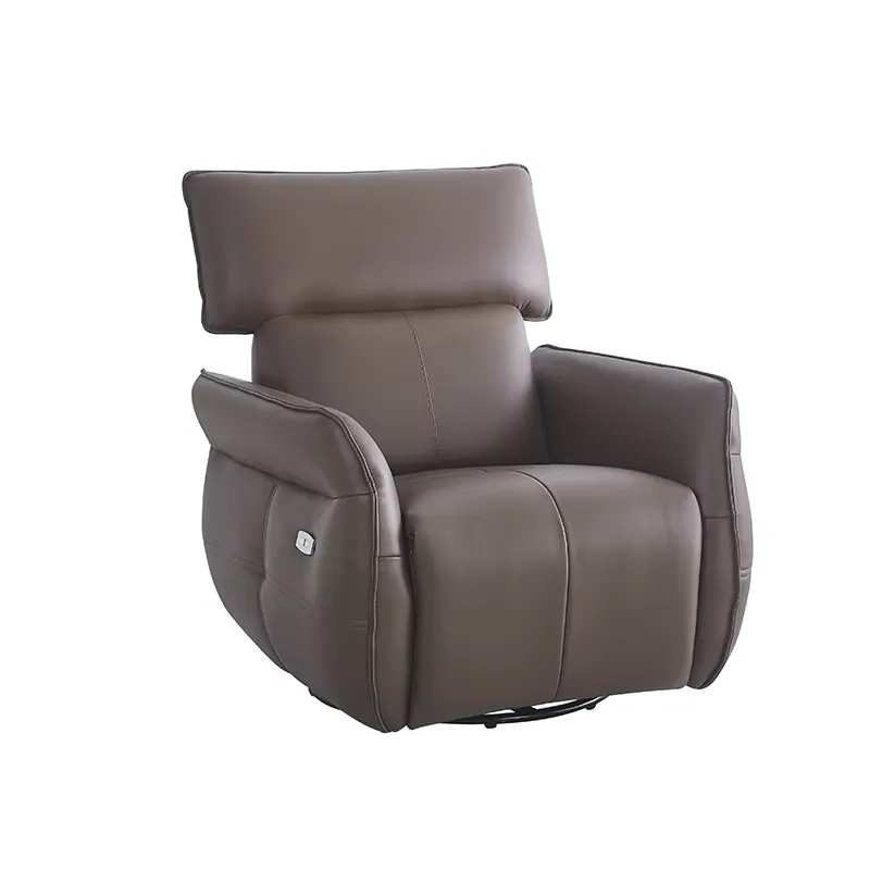 Smart Home Living - Elektrische relaxfauteuil van leer, slimme enkelstoel,