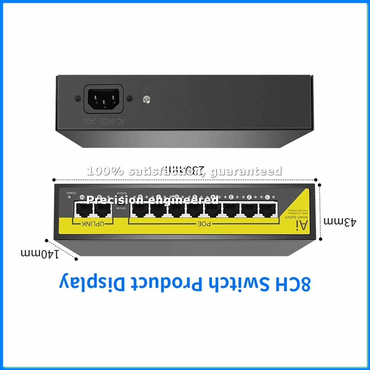 Security Ip Camera - 48V 8 Poorten POE Switch Ethernet