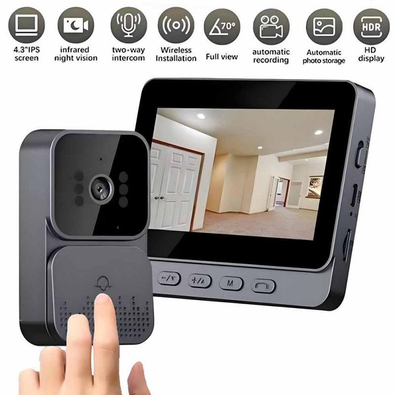 Smart Home Video Doorbell Enhanced Security With Smart Doorbell - Slimme WiFi 2.4G draadloze deurbel video-intercom