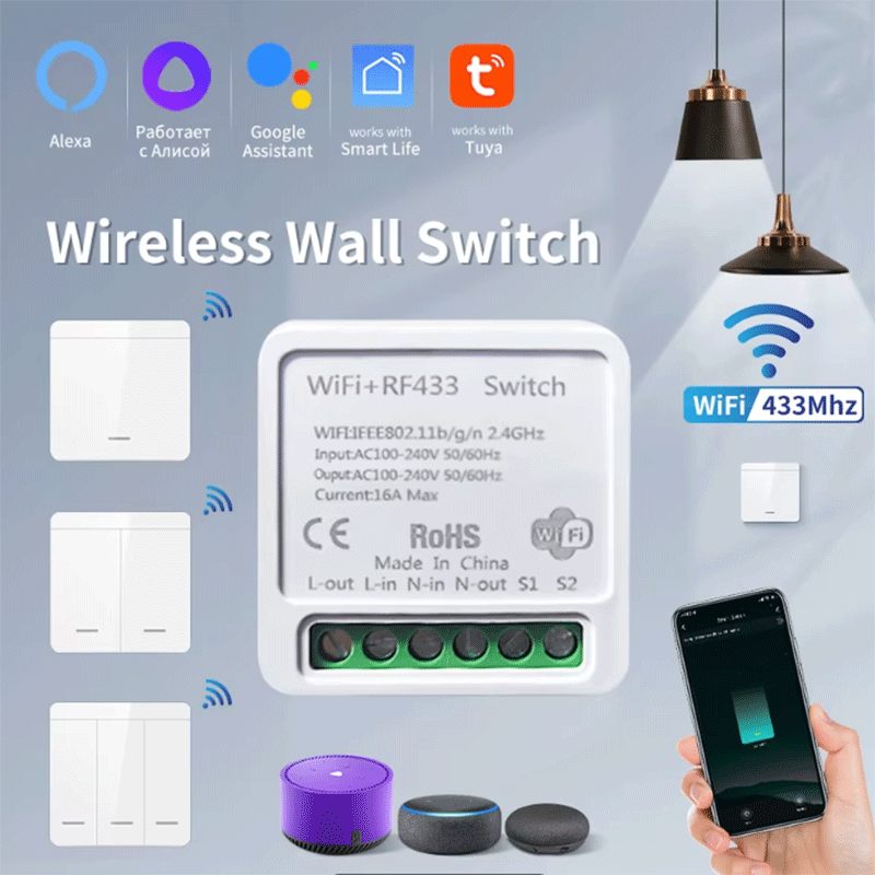 Smart Home Proxmox - Tuya WiFi Slimme Lichtschakelaar Smart Home
