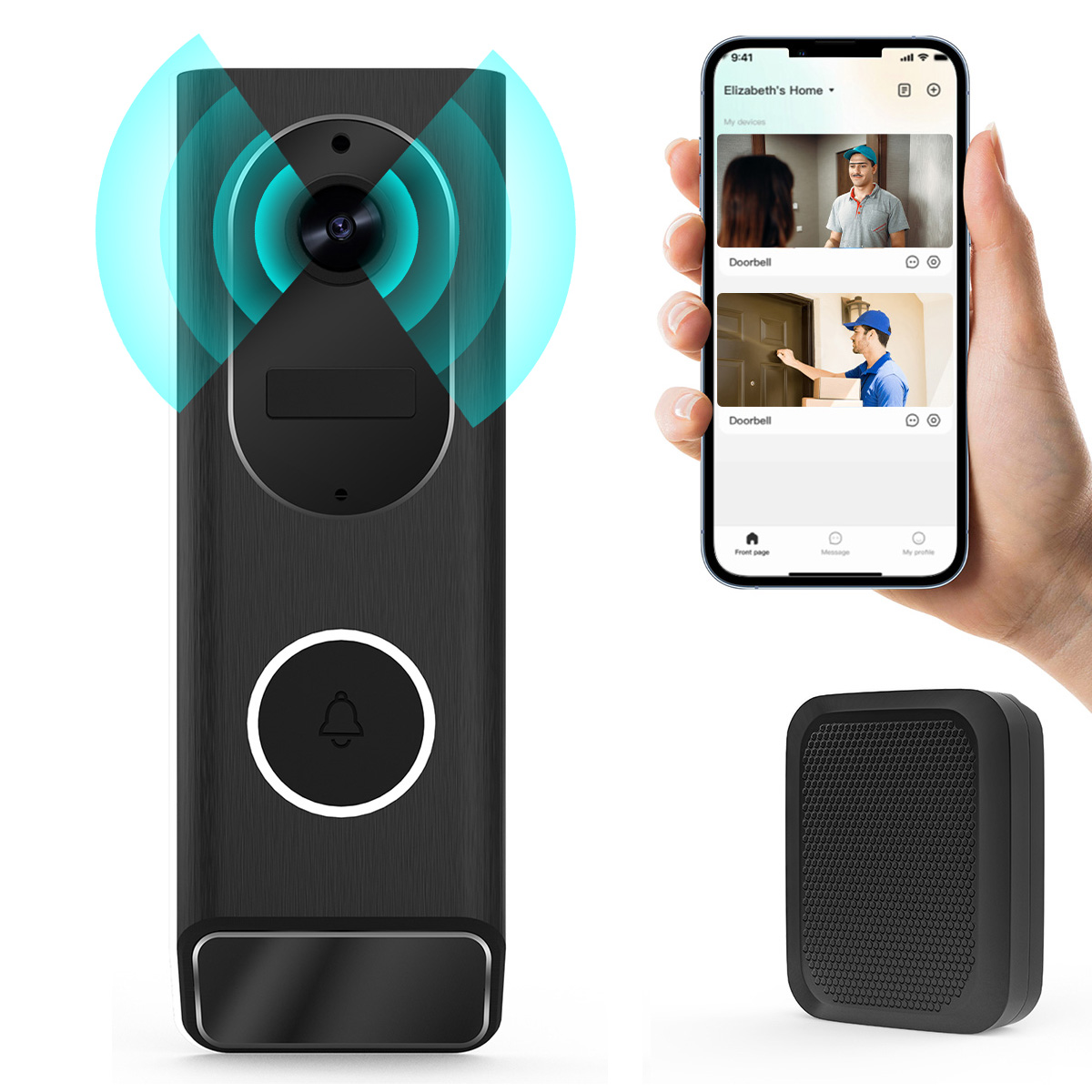 Smart Home Video Doorbell Enhanced Security With Smart Doorbell - S7 1080P Draadloze Video Deurbel Camera