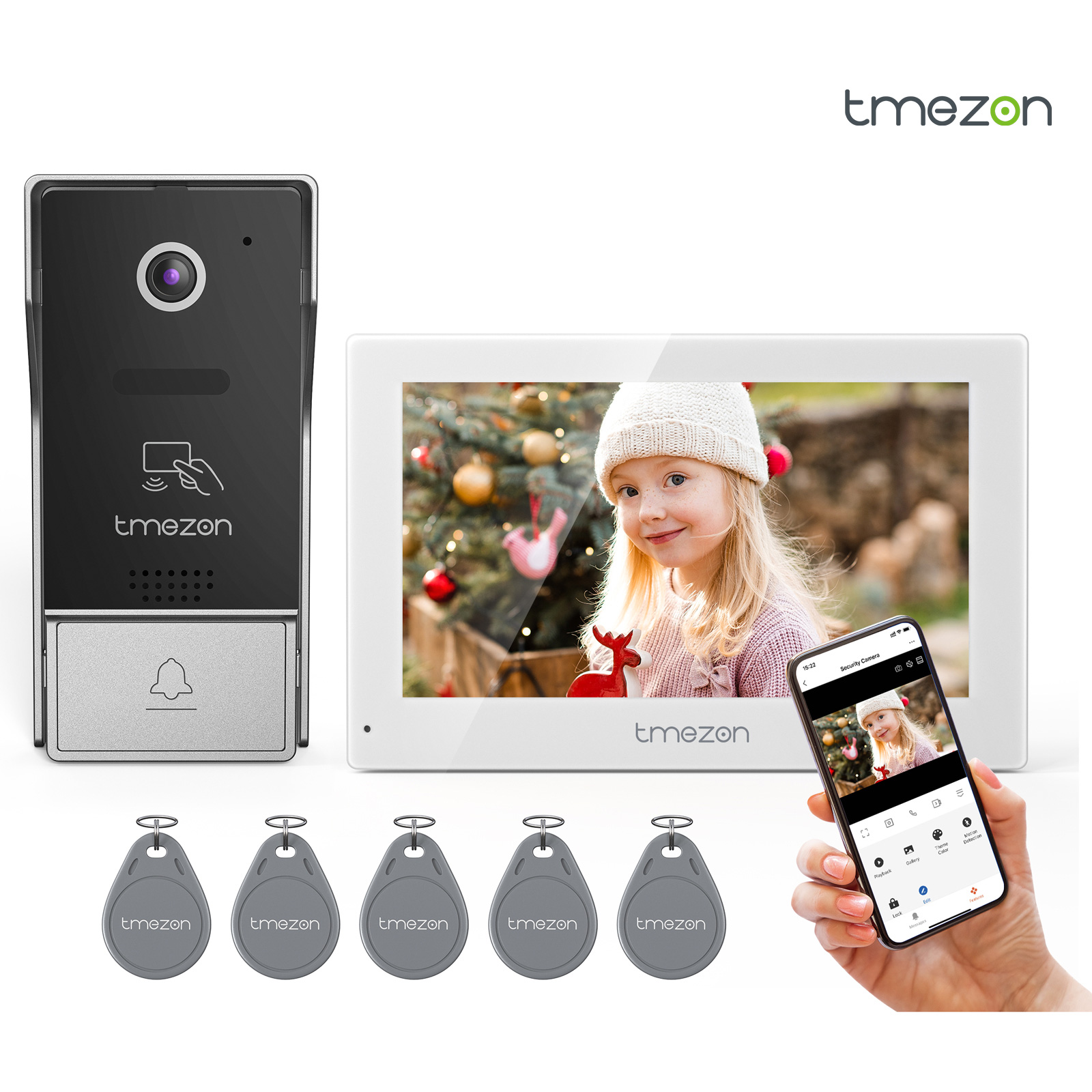 Smart Home Video Doorphone Ezviz - 7 Inch Tuya 1080P draadloze Wifi