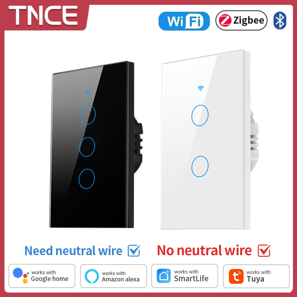 Smart Home Proxmox - Tnce Tuya Wifi/Zigbee Slimme Lichtschakelaar, Neutrale