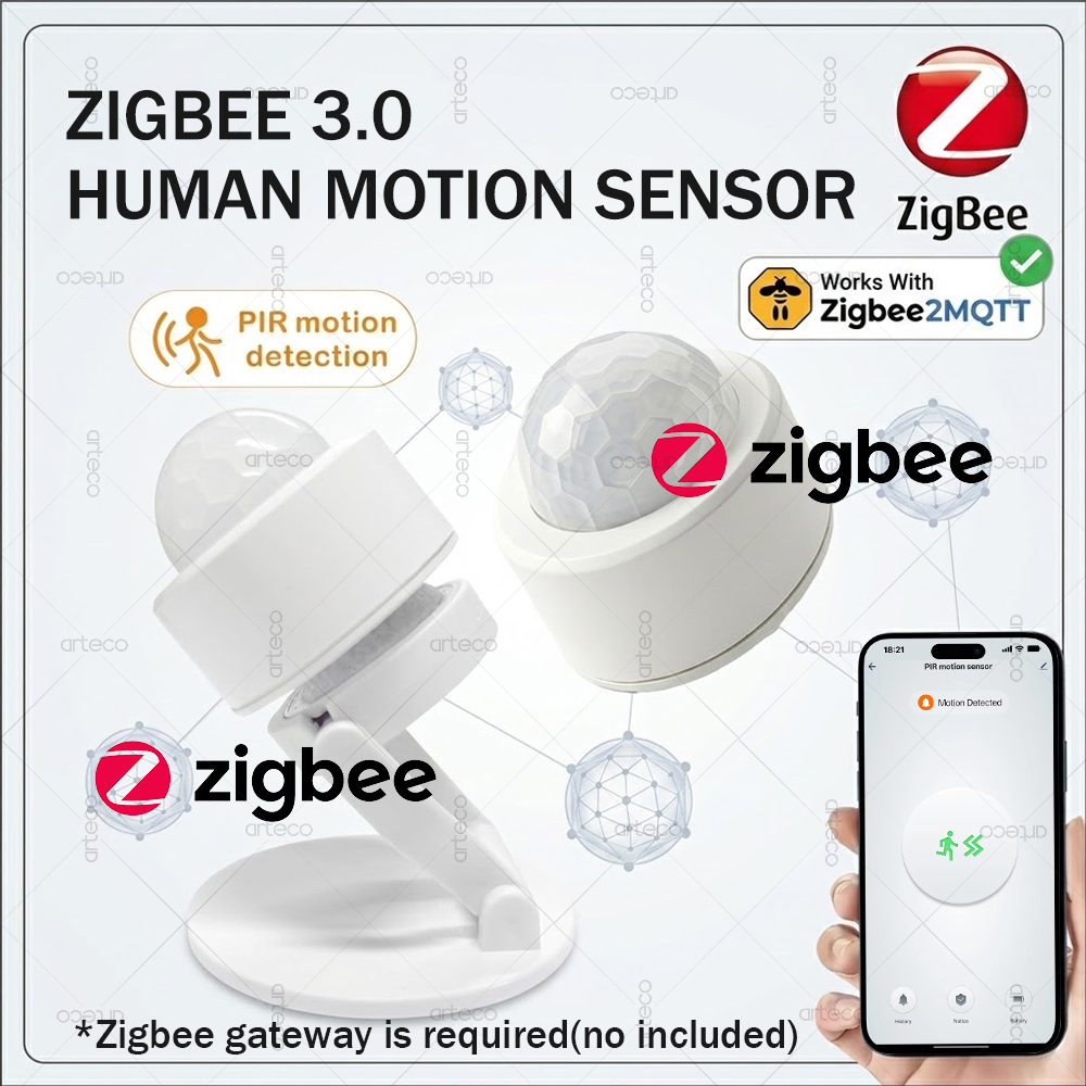 Smart Home Zentrale - Zigbee 3.0 Mini PIR Bewegingssensor Menselijk