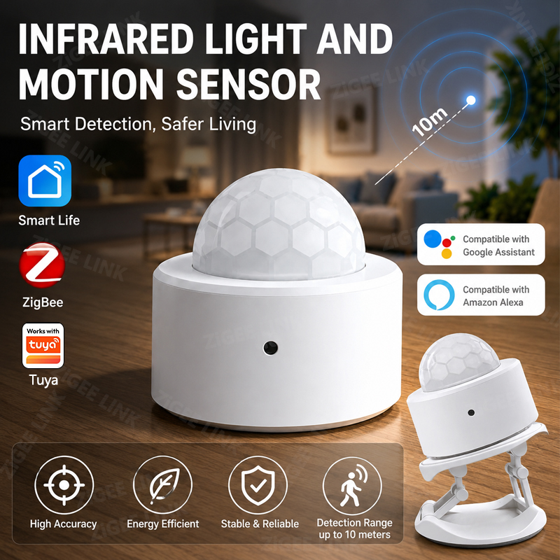 Smart Home Zentrale - ZigBee 3.0 PIR-bewegingssensor Draadloos Smart Home-beveiligingsalarm