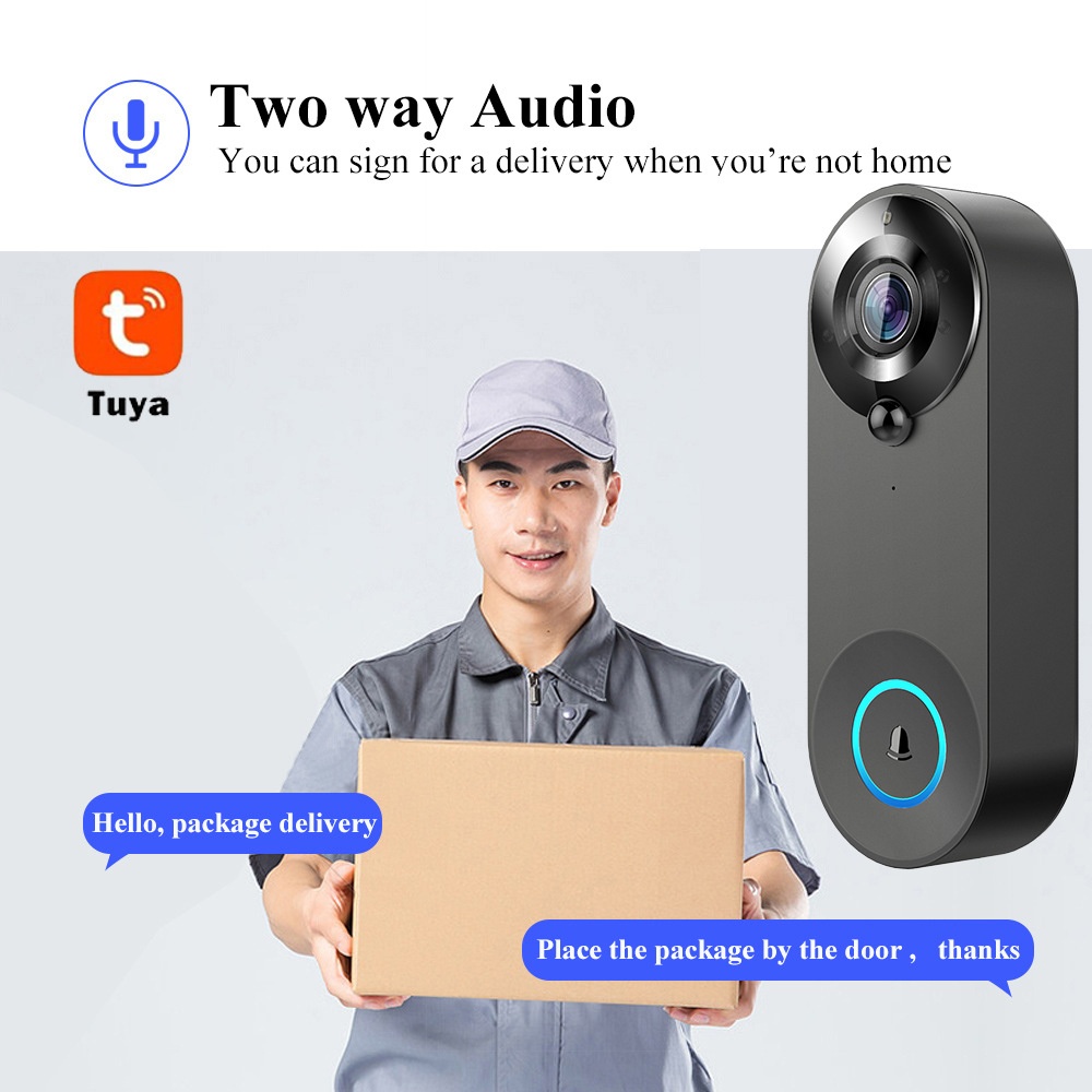 Tuya 1080P Draadloze WIFI Deur - Smart Home Video Doorbell Enhanced Security With Smart Doorbell recensie en prijs