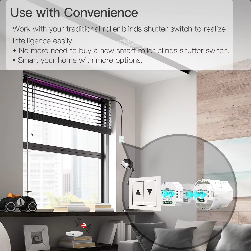MOES ZigBee Smart RF433 Gordij - Curtain Motor recensie en prijs