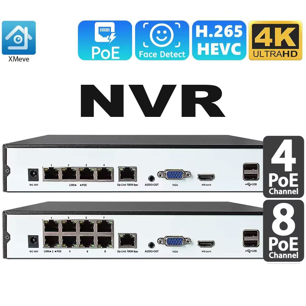4CH 8CH 48v POE 4K NVR Onvif H - Security Ip Camera recensie en prijs