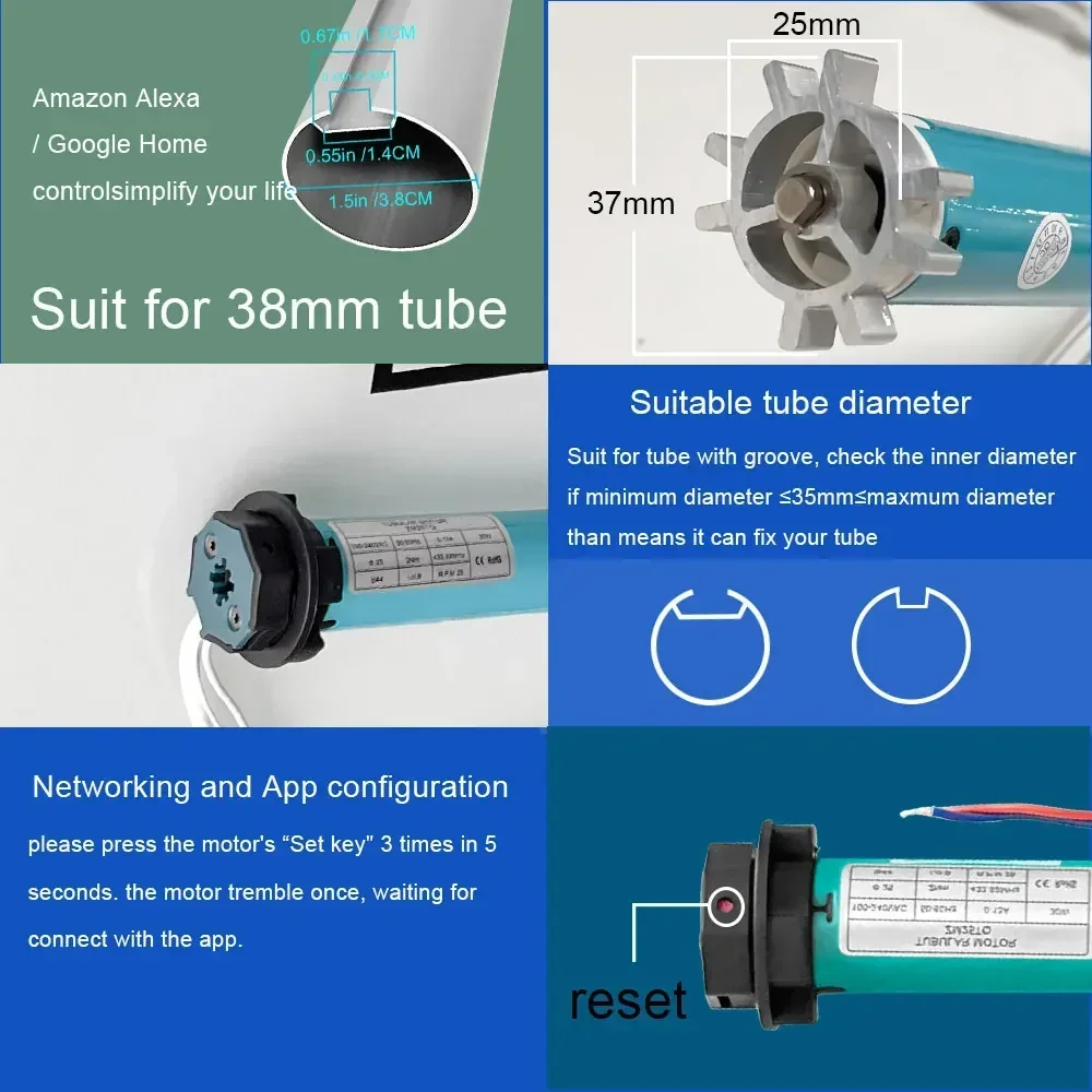 SZMYQ 25mm 2N Tuya Smart Gordi - Curtain Motor recensie en prijs