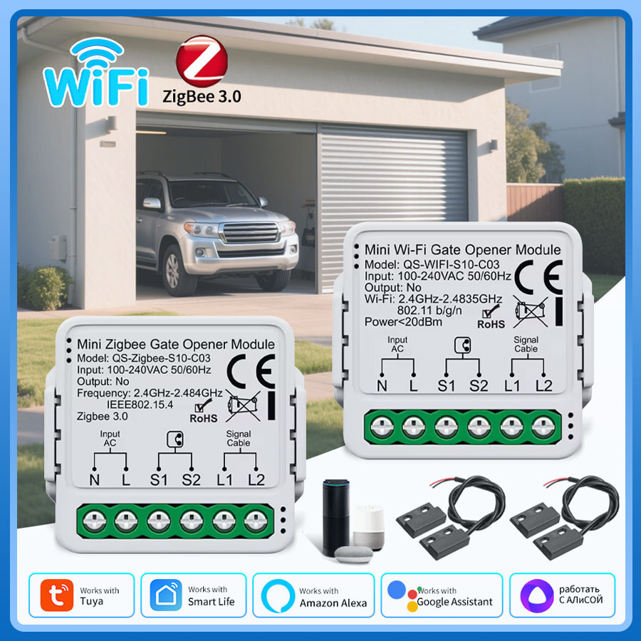 Tuya ZigBee WiFi Garagedeurope - Smart Home Z Wave recensie en prijs