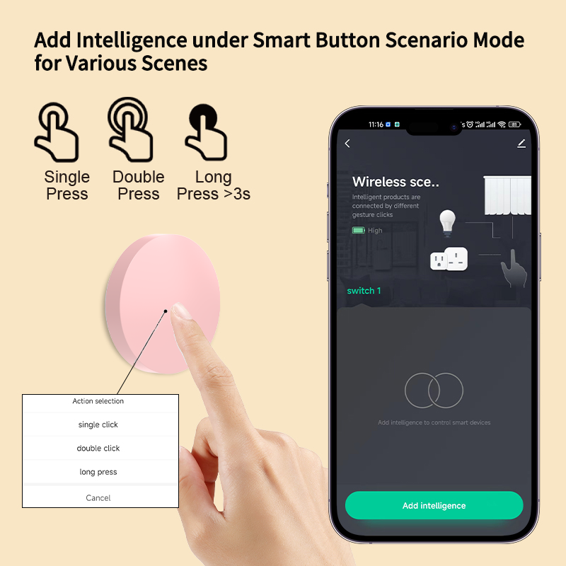 ZigBee Smart Wireless Button S - Smart Home Z Wave recensie en prijs