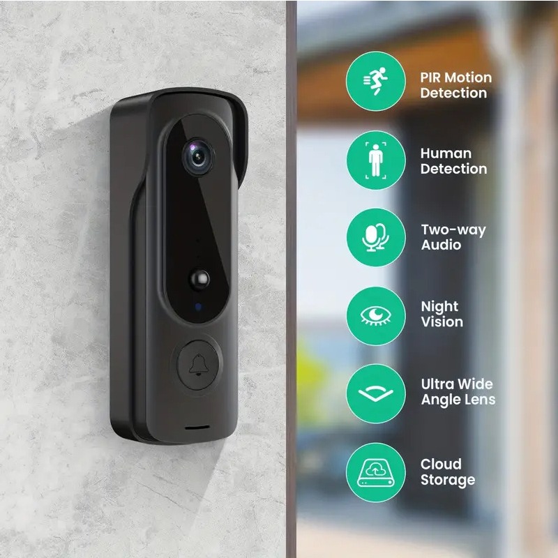 Outdoor Draadloze Deurbel Sola - Smart Home Video Doorbell Enhanced Security With Smart Doorbell recensie en prijs