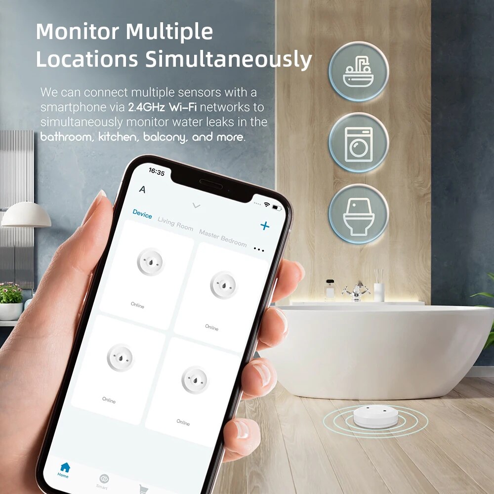 Zigbee3.0 Waterlekkagedetector - Smart Home Zentrale recensie en prijs