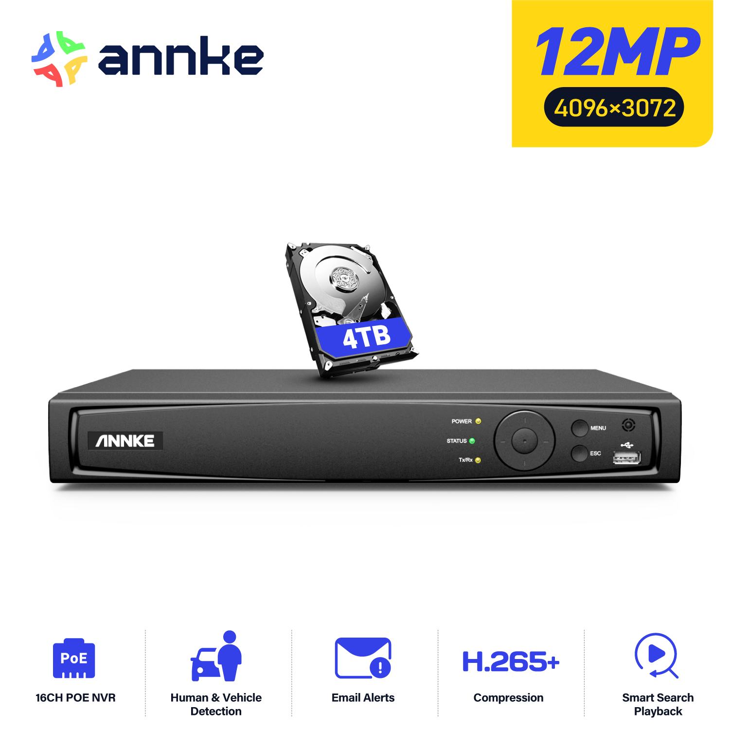 ANNKE 12MP POE NVR Netwerkvide - Security Ip Camera recensie en prijs