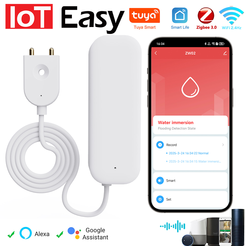 Tuya WiFi ZigBee Watersensor L - Smart Home Proxmox recensie en prijs