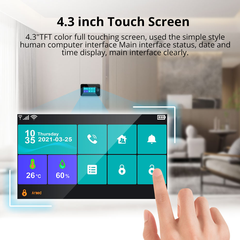 KERUI 4,3 inch touchscreen ala - Smart Home Package recensie en prijs