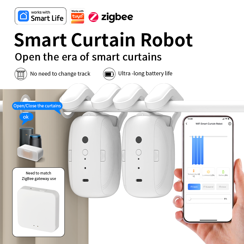 Zigbee Smart Curtain Driver Ro - Curtain Motor recensie en prijs