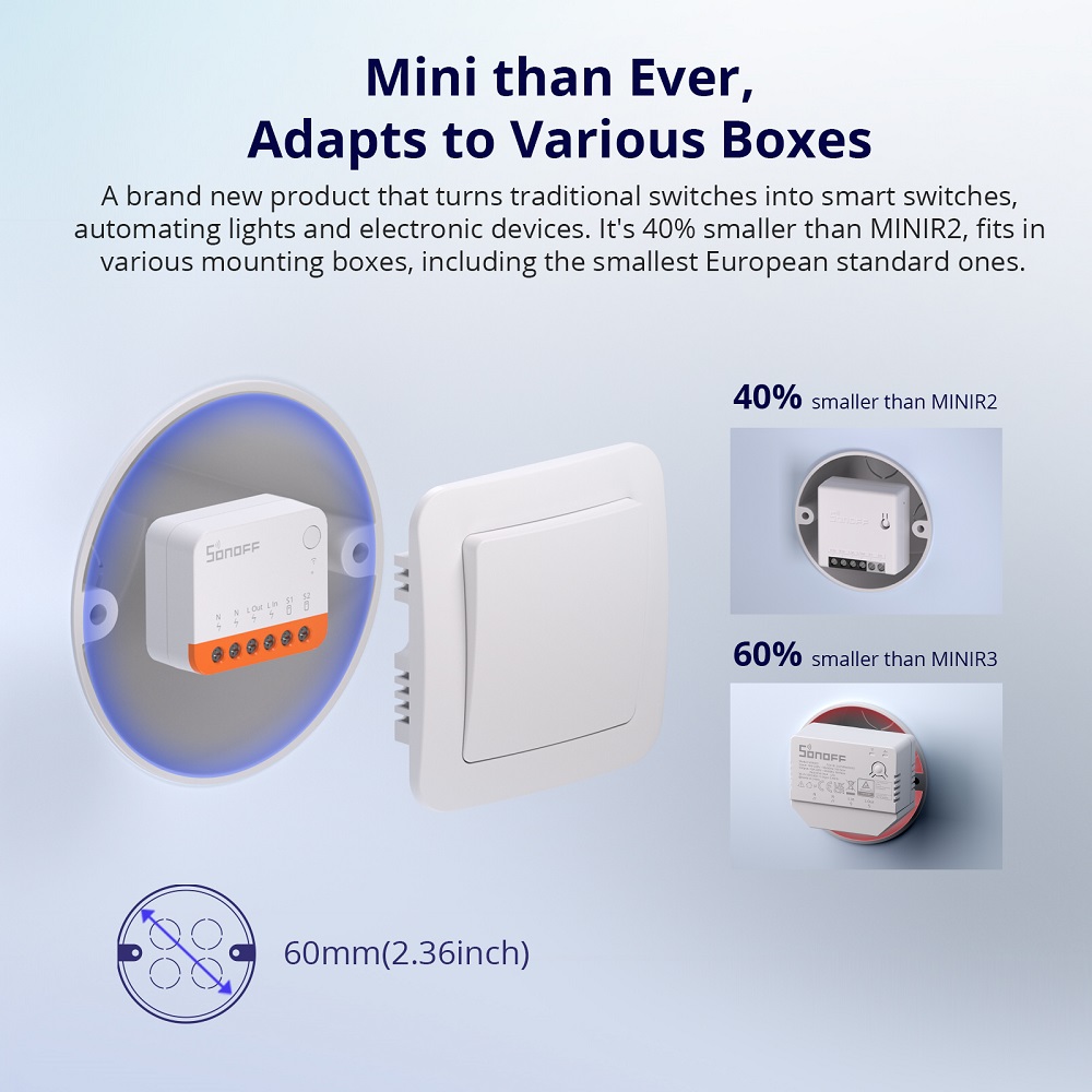Sonoff Mini R4 Extreme Wifi Sm - Smart Home Proxmox recensie en prijs